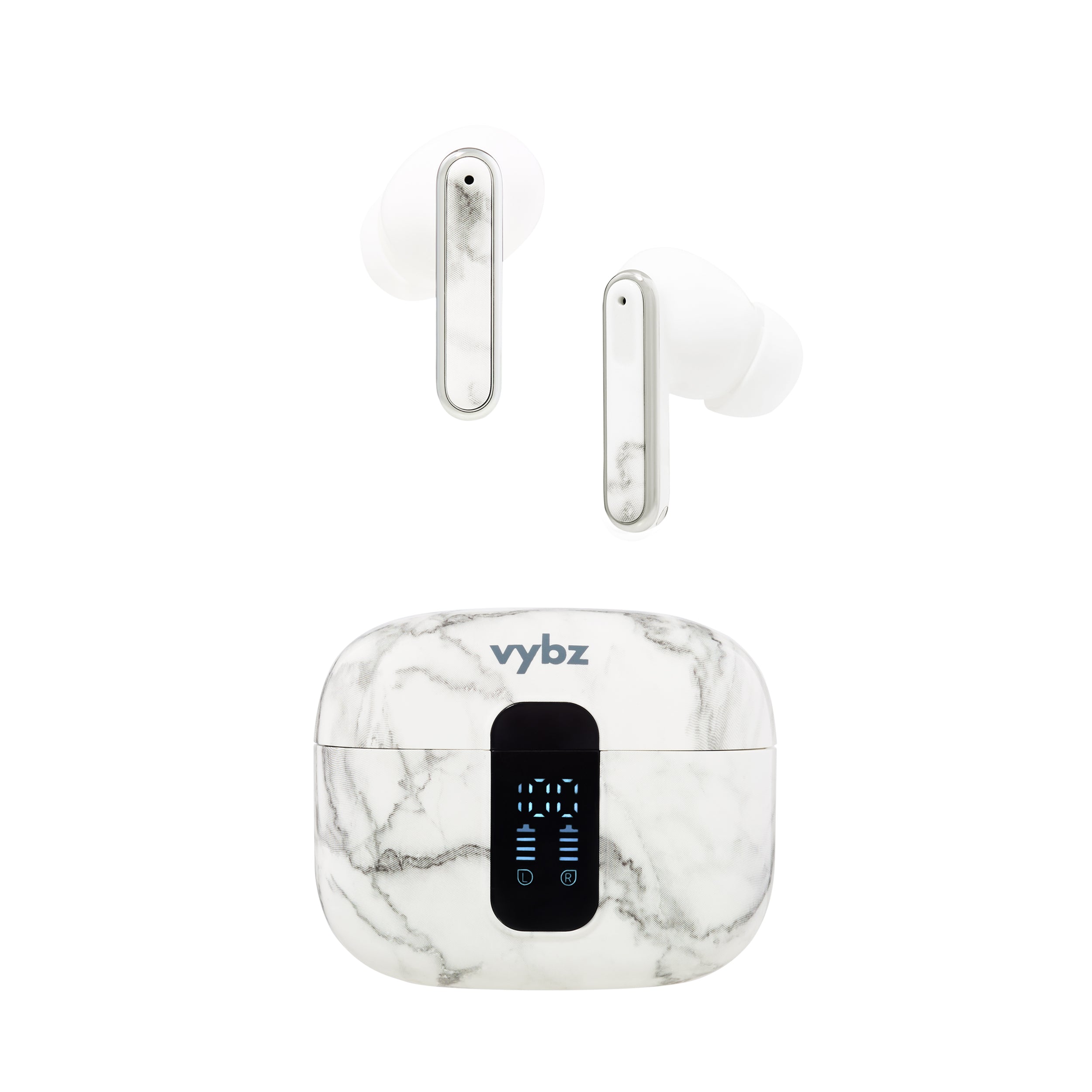 Vybz Pro True Wireless Earbuds – Noise Cancelling Bluetooth 5.3 + Charging Case
