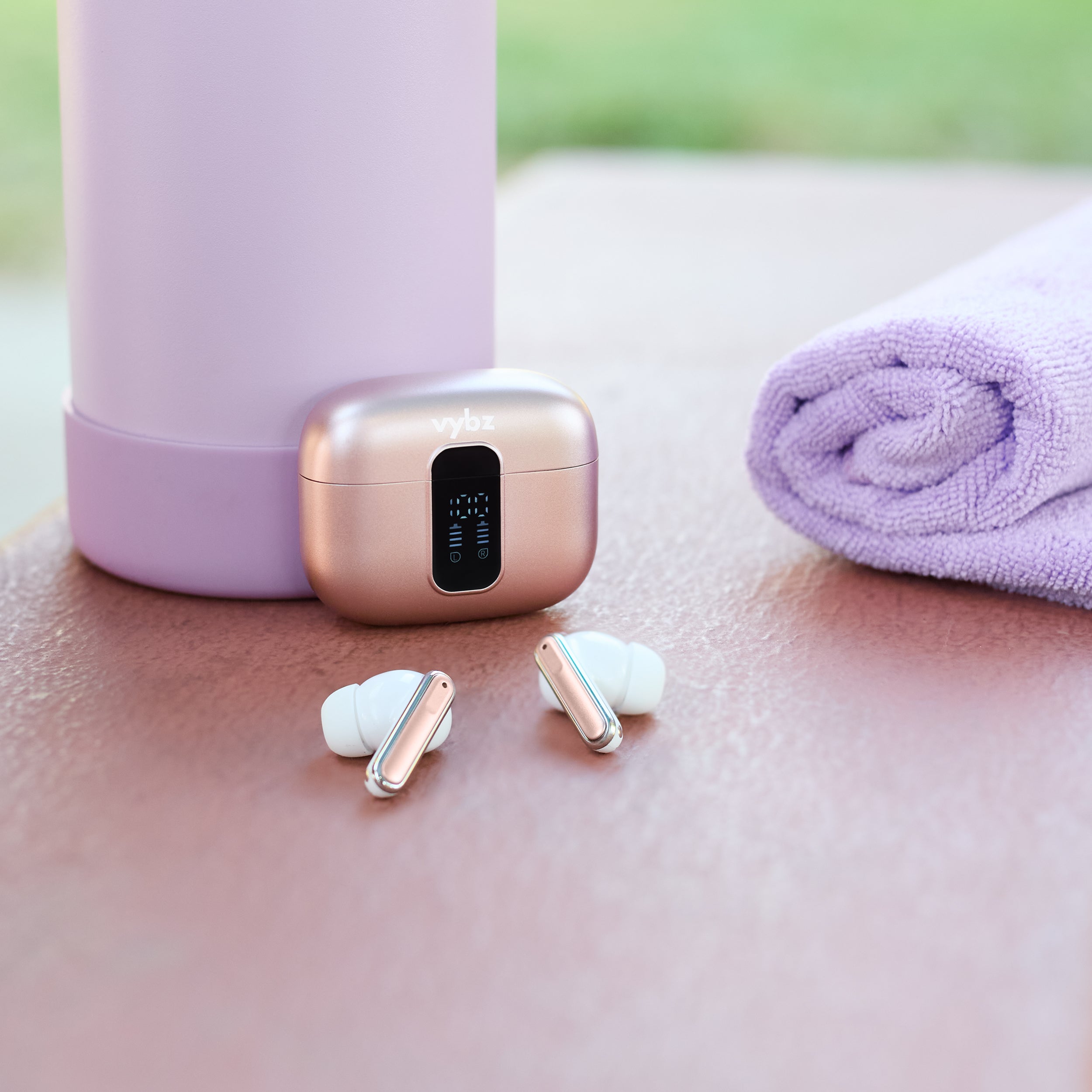 Vybz Pro True Wireless Earbuds – Noise Cancelling Bluetooth 5.3 + Charging Case